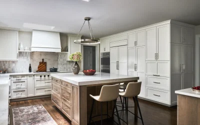 Tranquil Transitional Kitchen Renovation in Glencoe: A Design as Fresh as Spring